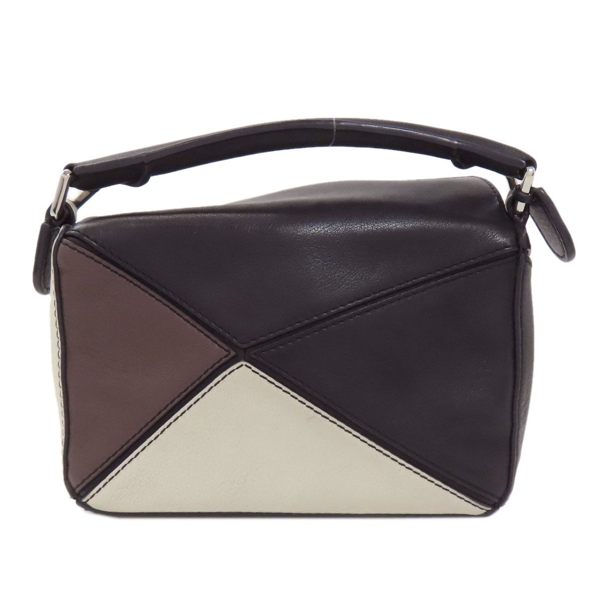 Loewe Puzzle Bag Mini 2-Way Handbag Calf — view 2