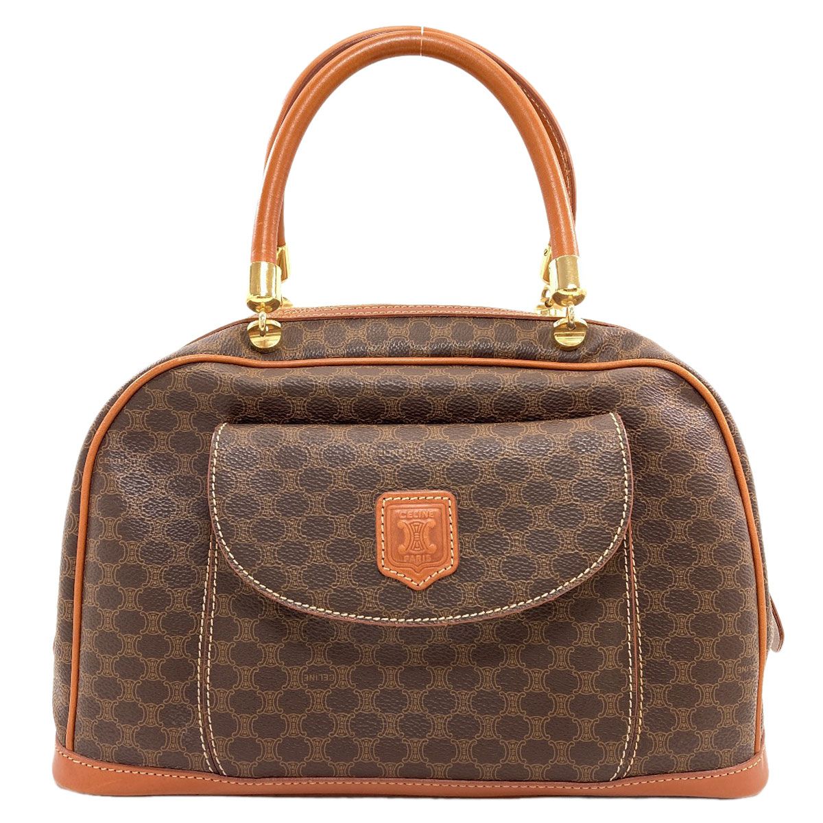 Celine Macadam Handbag Leather