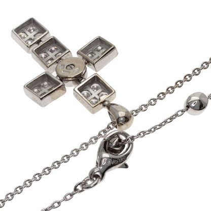 Bvlgari Lucia Latin Cross Diamond Necklace 18k White Gold — view 2