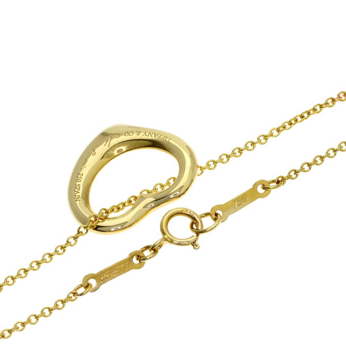Tiffany & Co Open Heart Necklace 18k Yellow Gold — view 2