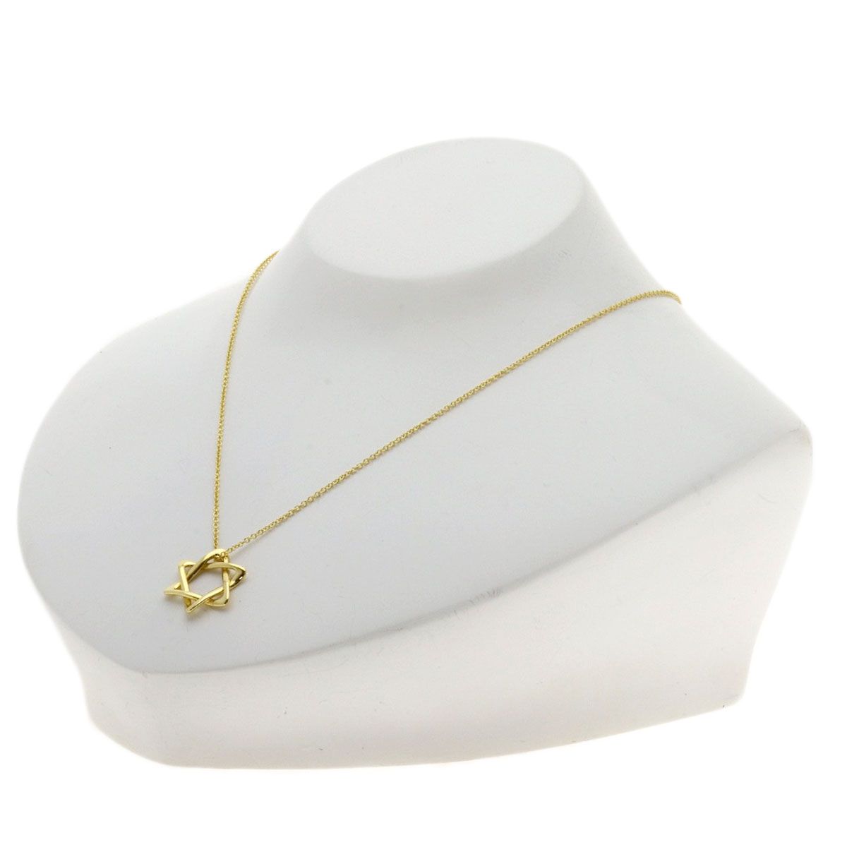 Tiffany & Co Star of David Necklace 18k Yellow Gold — view 4