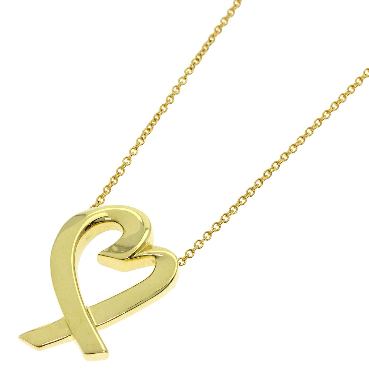 Tiffany & Co Loving Heart Necklace 18k Yellow Gold