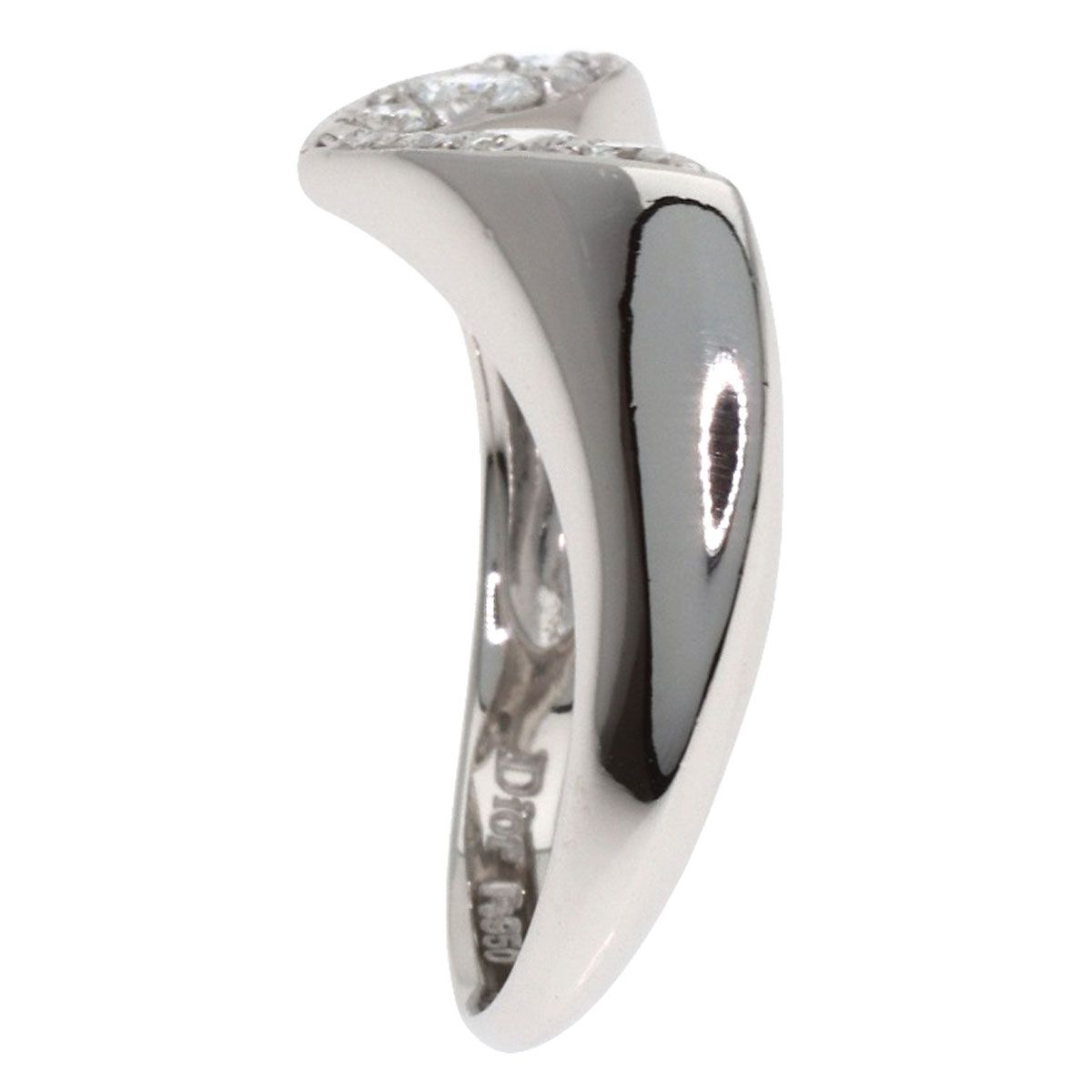 Dior Diamond Ring Silver — view 3