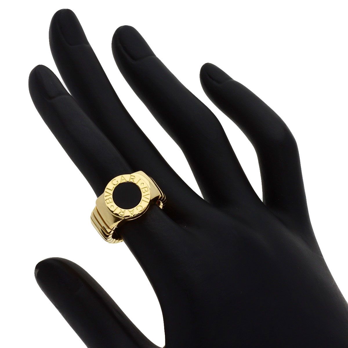 Bvlgari Onyx Ring 18k Yellow Gold — view 6