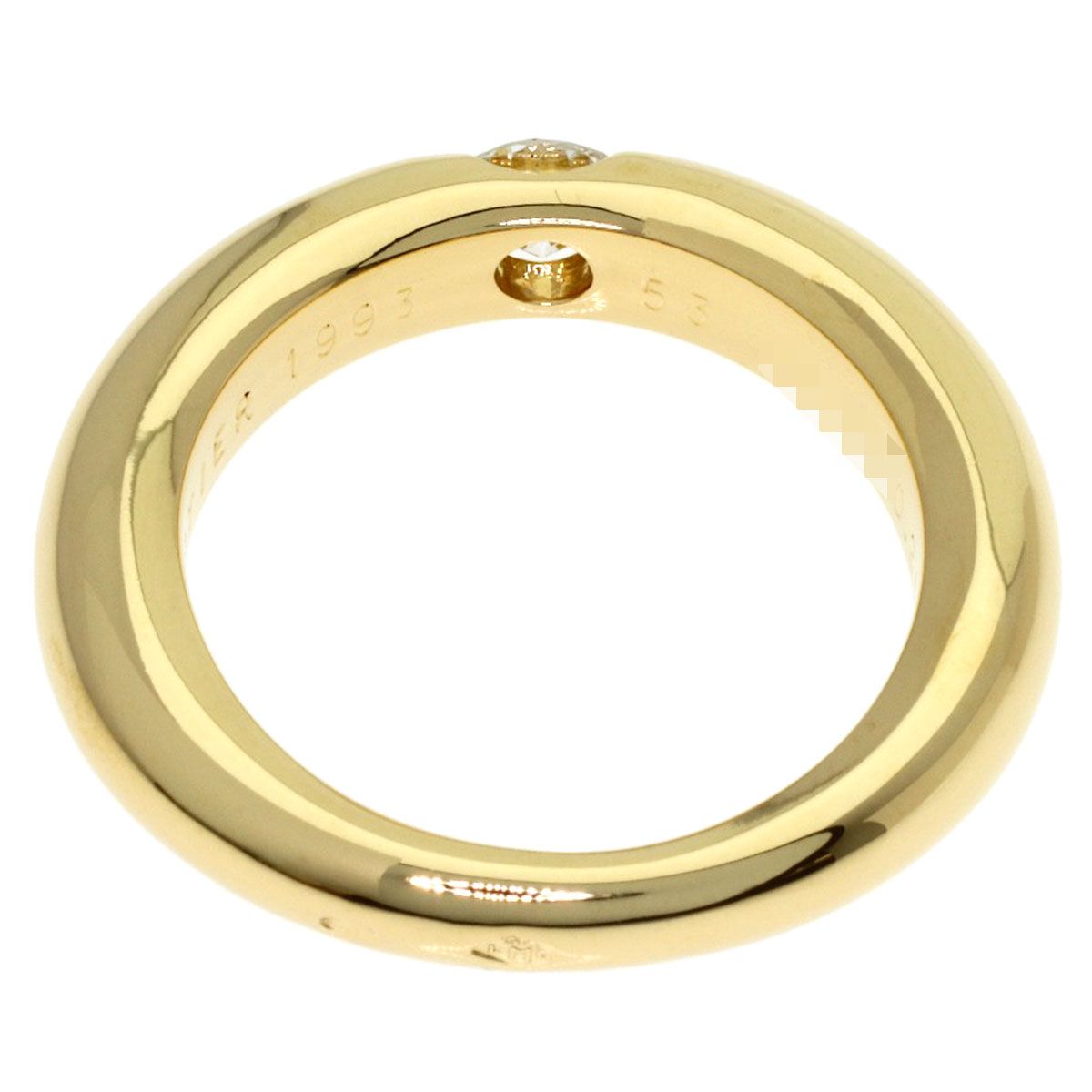 Cartier Ellipse Diamond 53 Ring 18k Yellow Gold — view 4