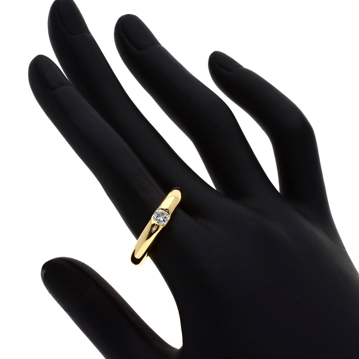 Cartier Ellipse Diamond 53 Ring 18k Yellow Gold — view 7
