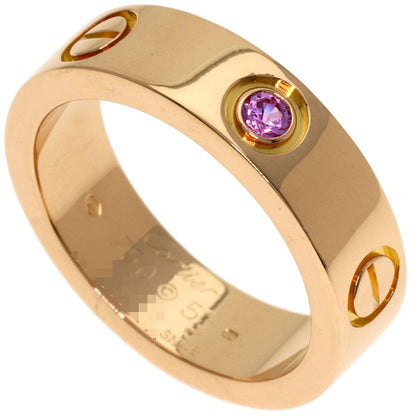 Cartier Love Ring Sapphire 53 18k Pink Gold
