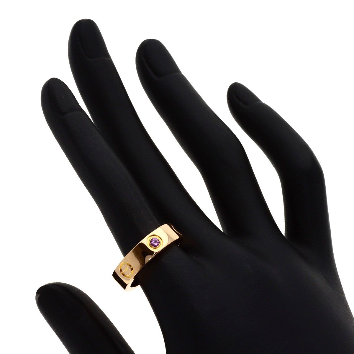 Cartier Love Ring Sapphire 53 18k Pink Gold — view 6