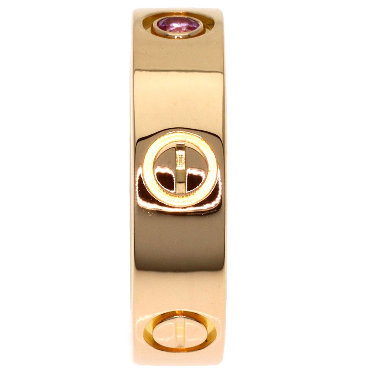 Cartier Love Ring Sapphire 53 18k Pink Gold — view 3