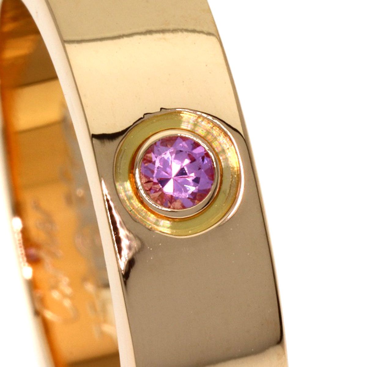 Cartier Love Ring Sapphire 53 18k Pink Gold — view 7