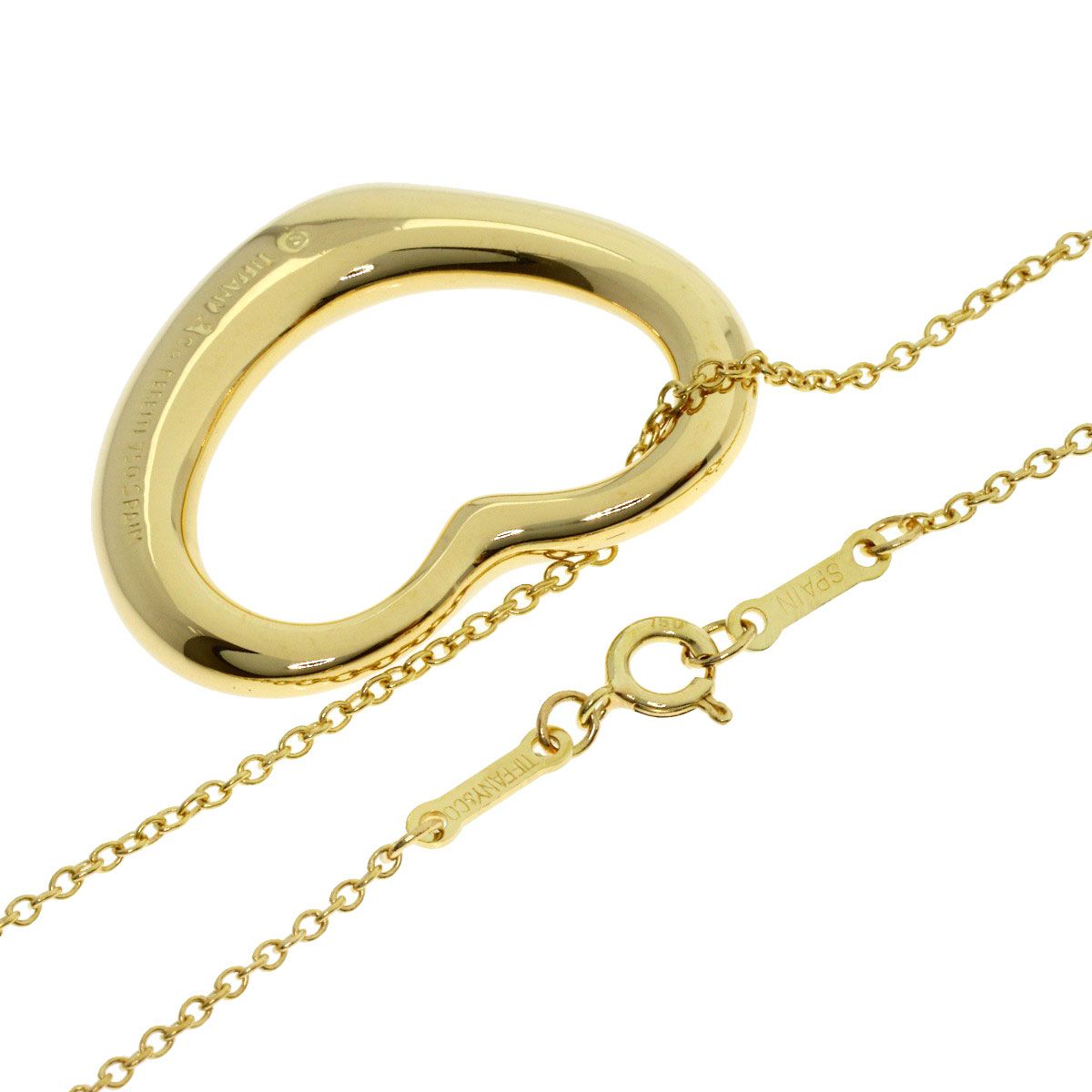 Tiffany & Co Open Heart Necklace 18k Yellow Gold — view 2