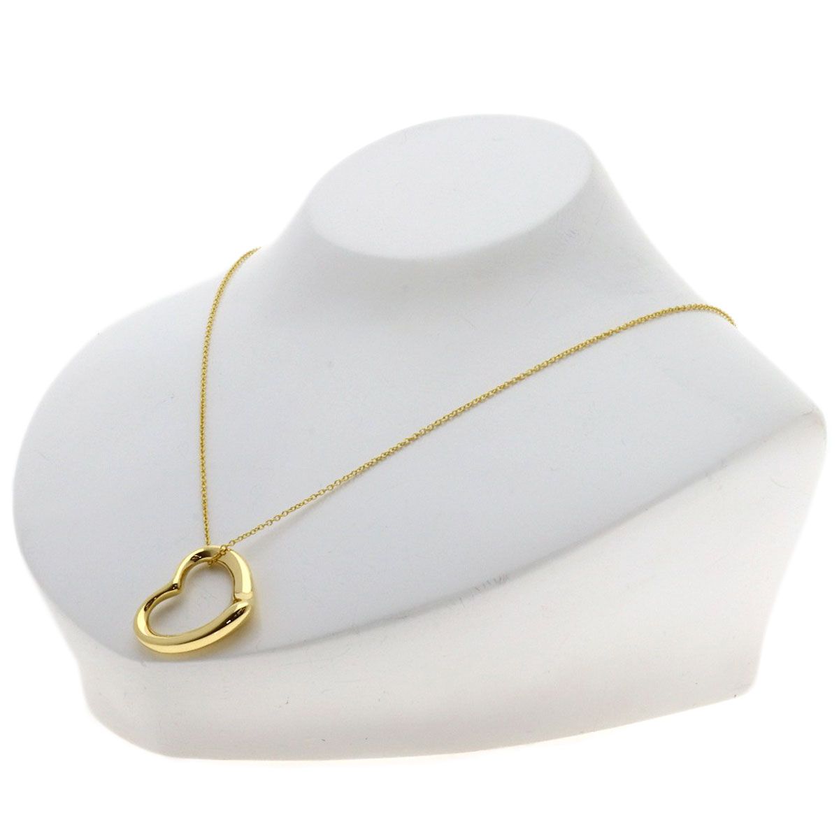 Tiffany & Co Open Heart Necklace 18k Yellow Gold — view 4