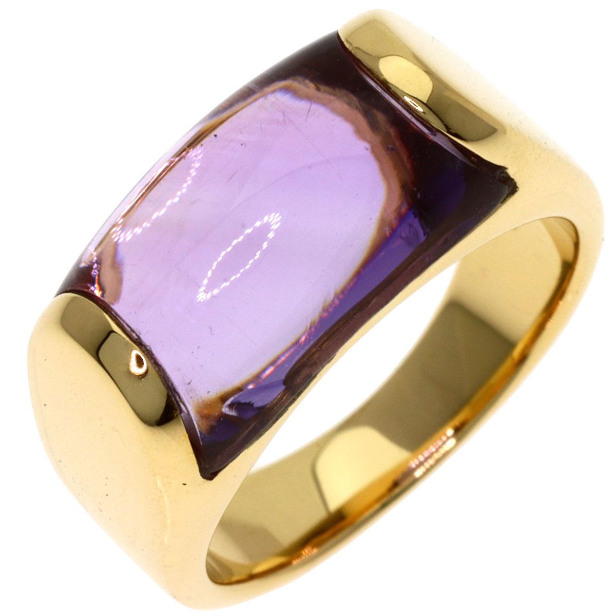 Bvlgari Tron Amethyst Ring 18k Yellow Gold — view 2
