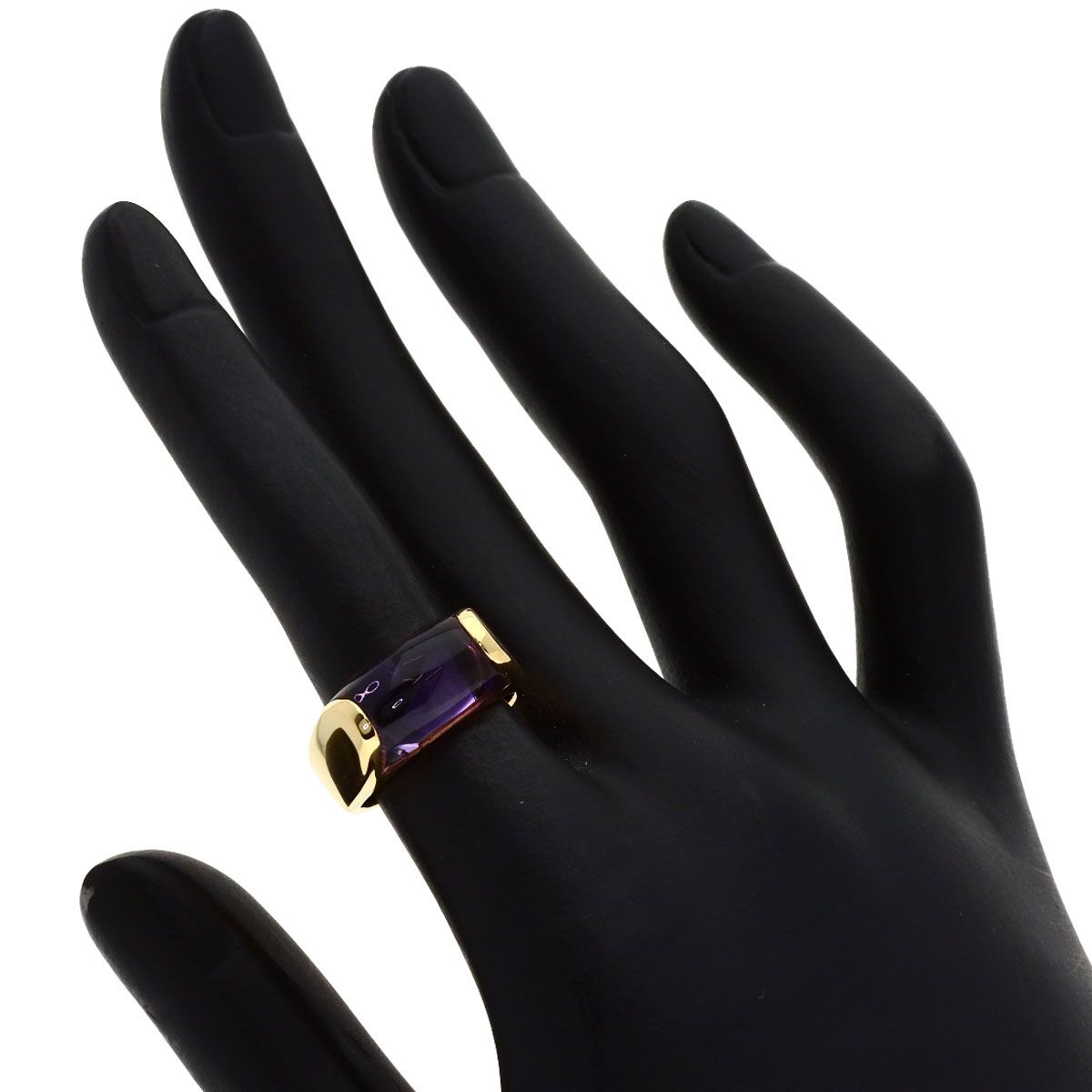Bvlgari Tron Amethyst Ring 18k Yellow Gold — view 7