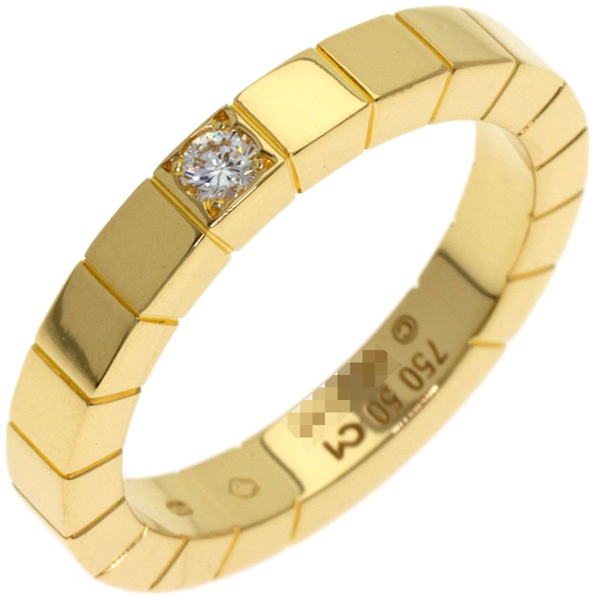Cartier Lanier Diamond 50 Ring 18k Yellow Gold — view 2