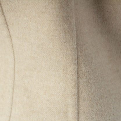 Hermes Cashmere Tailored Jacket Logo Button Solded Ivory 38 — view 8