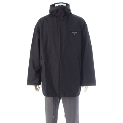 Prada Cotton Polyester Triangle Logo Jacket Black