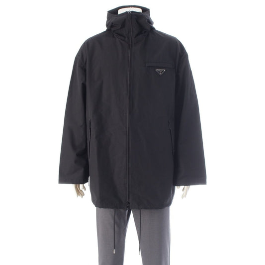 Prada Cotton Polyester Triangle Logo Jacket Black