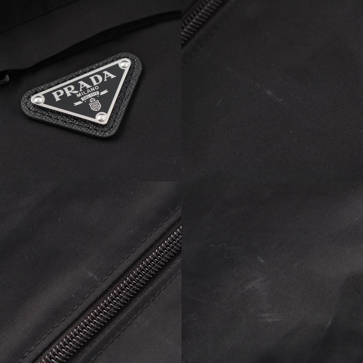 Prada Cotton Polyester Triangle Logo Jacket Black — view 8