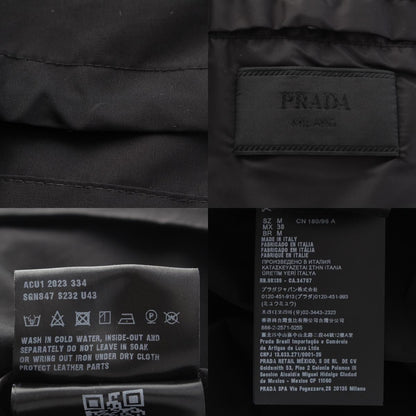 Prada Cotton Polyester Triangle Logo Jacket Black — view 9