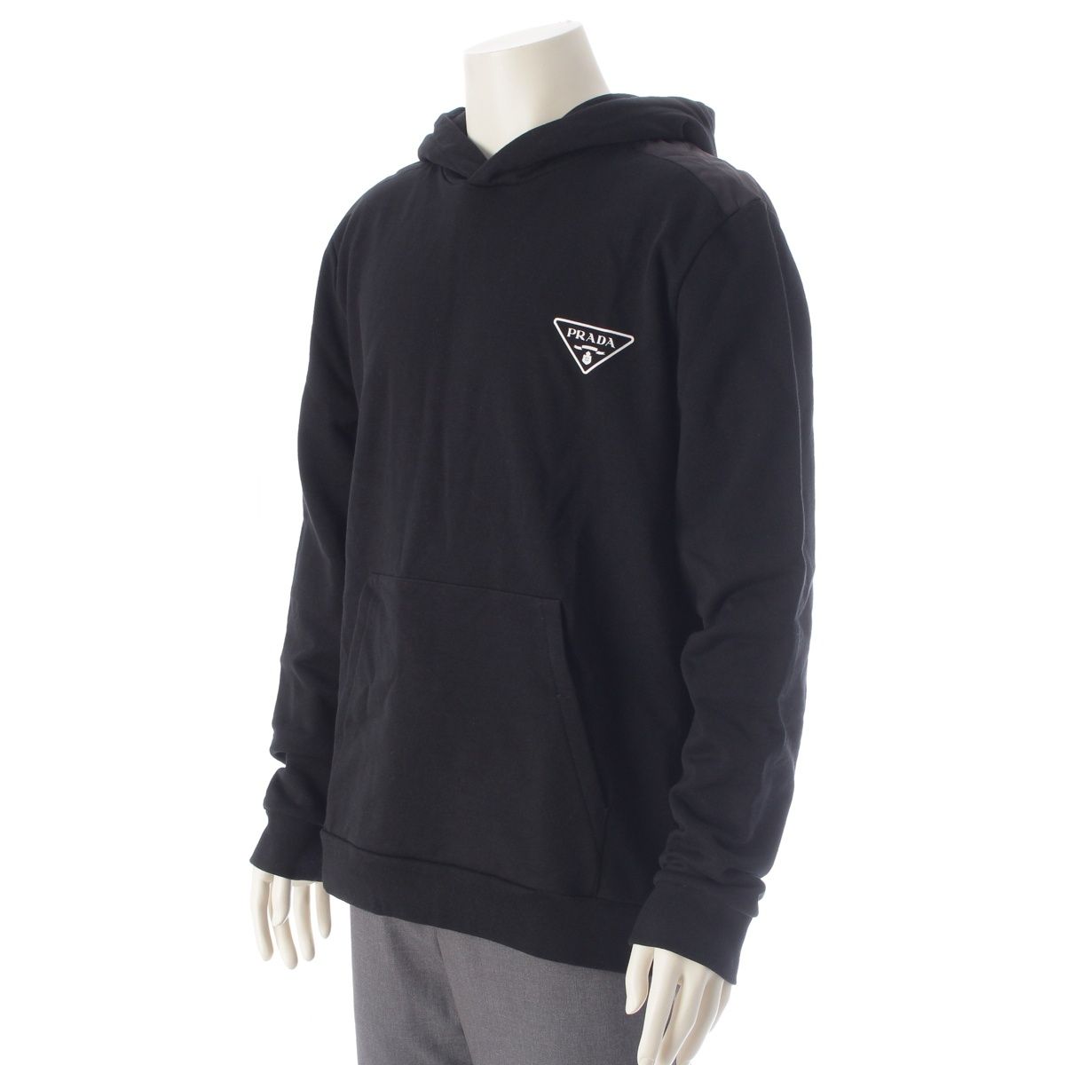 Prada Cotton Logo Hoodie Black XXL — view 2