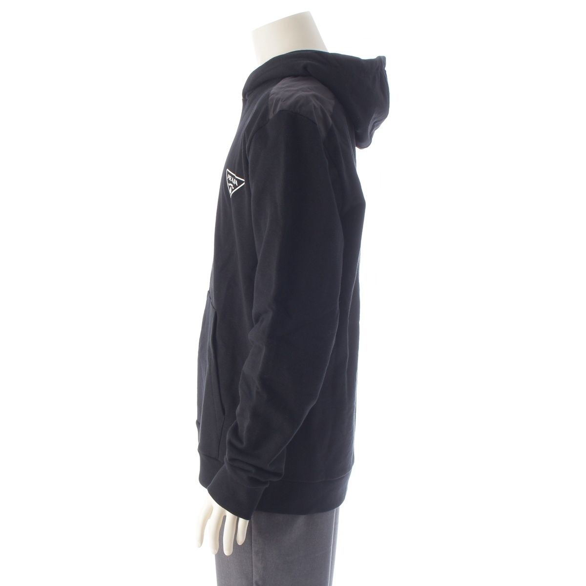 Prada Cotton Logo Hoodie Black XXL — view 3