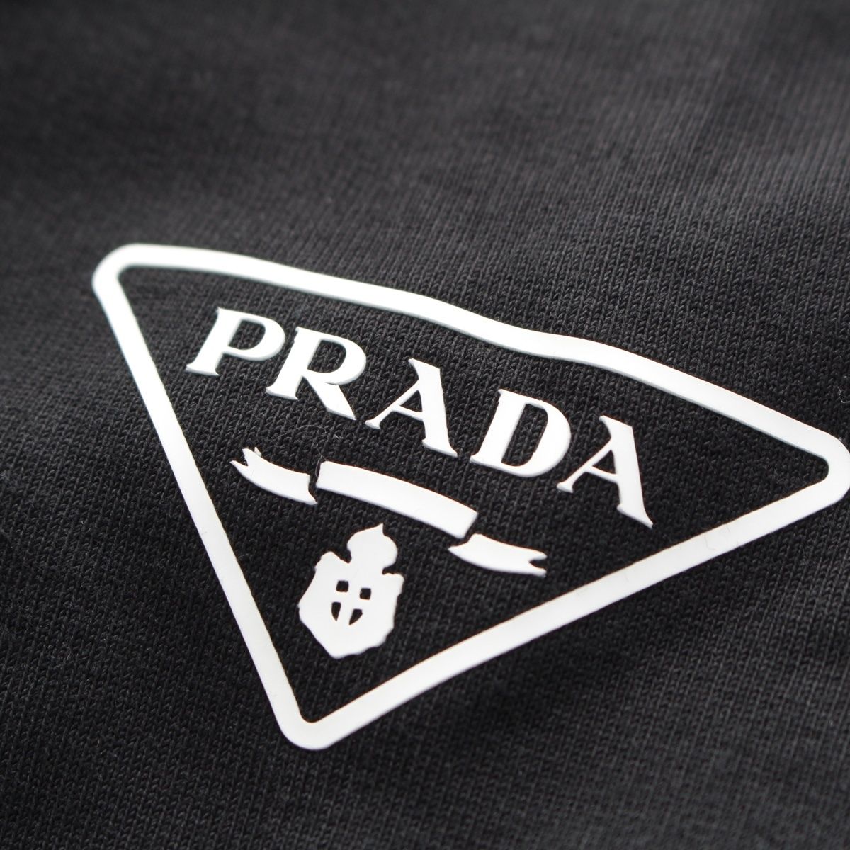 Prada Cotton Logo Hoodie Black XXL — view 8