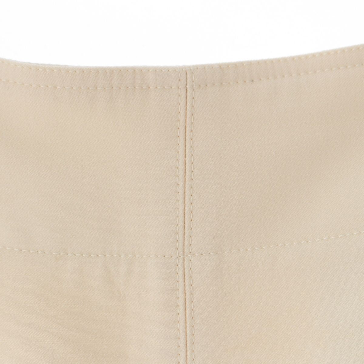 Hermes Wool Chaine D'ancre Zip Tight Skirt Ivory 34 — view 3