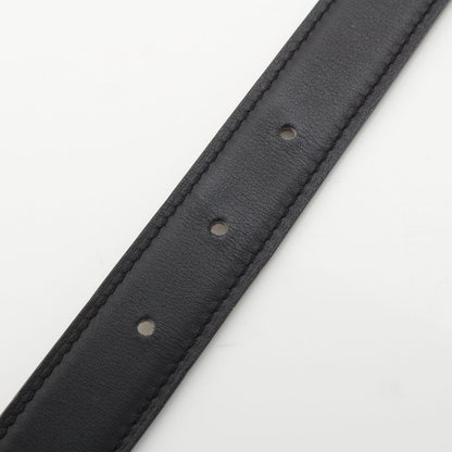Hermes Molle Leather Reversible Belt Noir Etoupe 75 — view 5