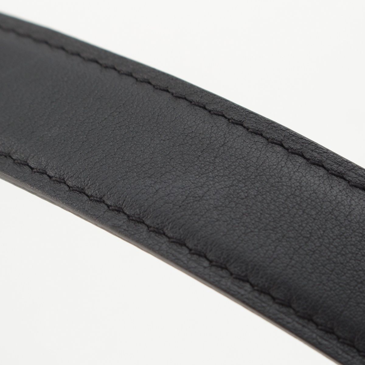 Hermes Molle Leather Reversible Belt Noir Etoupe 75 — view 8
