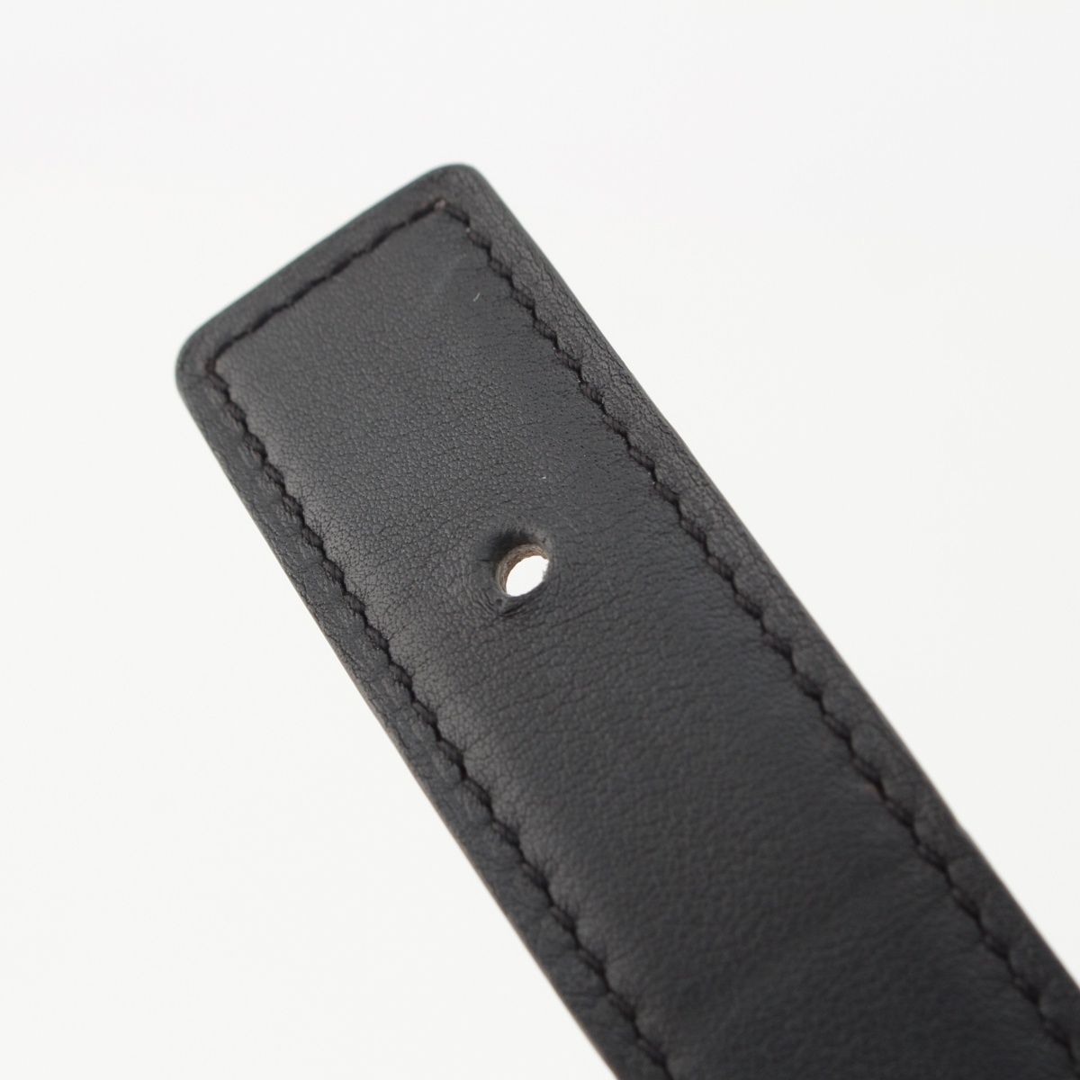 Hermes Molle Leather Reversible Belt Noir Etoupe 75 — view 6