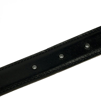 Hermes Belt 80 Black Blue Jean Silver Reversible — view 6