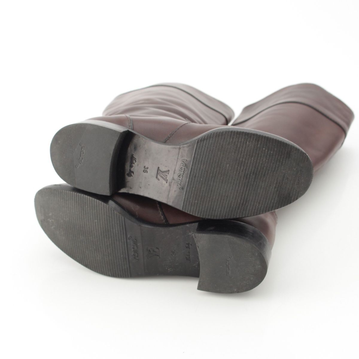 Louis Vuitton Leather Long Boots Brown — view 5