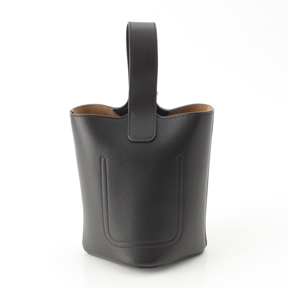 Loewe Pebble Bucket Mini 2-Way Handbag Black Gold — view 4