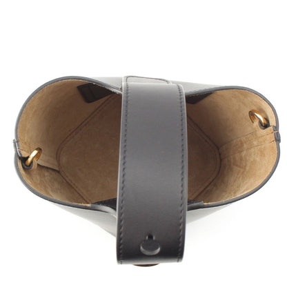 Loewe Pebble Bucket Mini 2-Way Handbag Black Gold — view 6