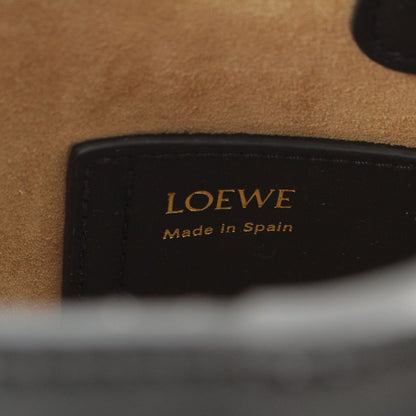 Loewe Pebble Bucket Mini 2-Way Handbag Black Gold — view 7