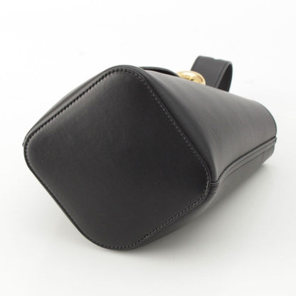 Loewe Pebble Bucket Mini 2-Way Handbag Black Gold — view 5