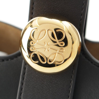 Loewe Pebble Bucket Mini 2-Way Handbag Black Gold — view 8