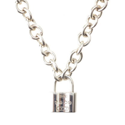 Tiffany & Co 925 Cadena Lock Chain Necklace Silver