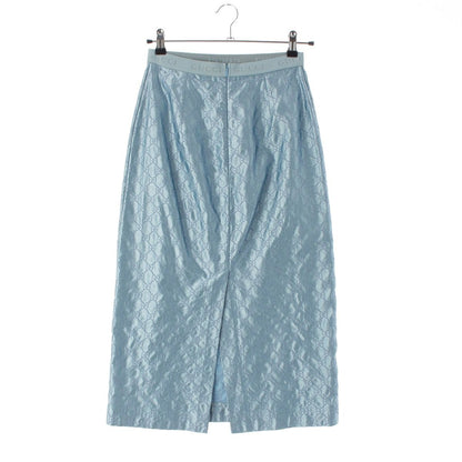 Gucci Silk GG Skirt Blue 38 — view 2