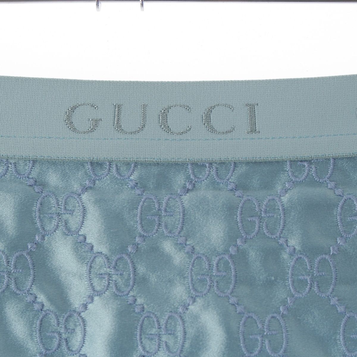 Gucci Silk GG Skirt Blue 38 — view 3