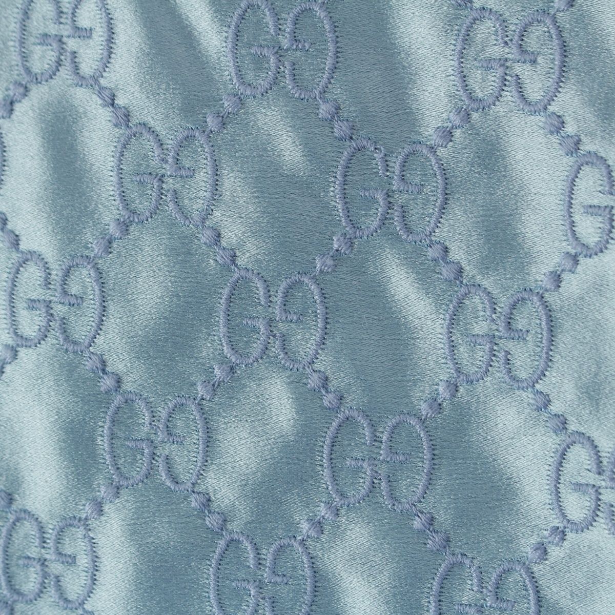 Gucci Silk GG Skirt Blue 38 — view 6