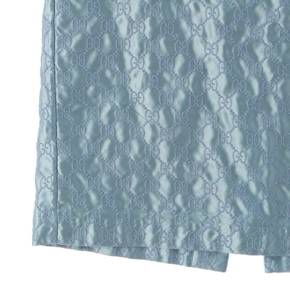 Gucci Silk GG Skirt Blue 38 — view 5