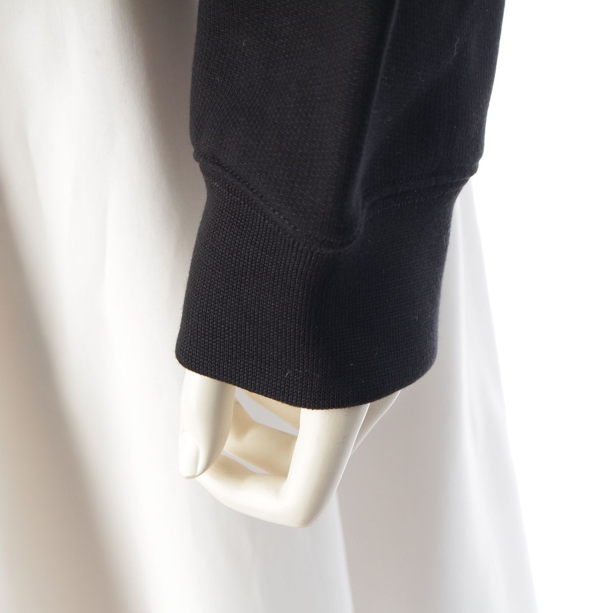 Loewe Anagram Cropped Pullover Hoodie Black — view 6