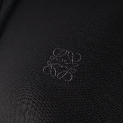 Loewe Anagram Cropped Pullover Hoodie Black — view 7
