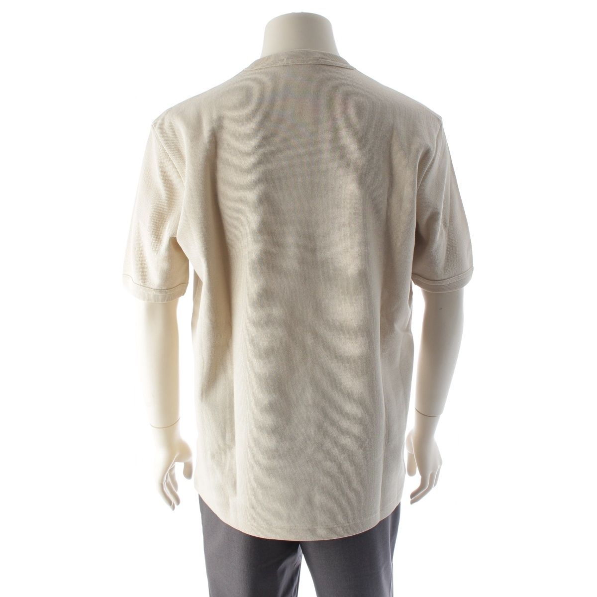 Prada Triangle Plate Logo Waffle Top Beige XL — view 4