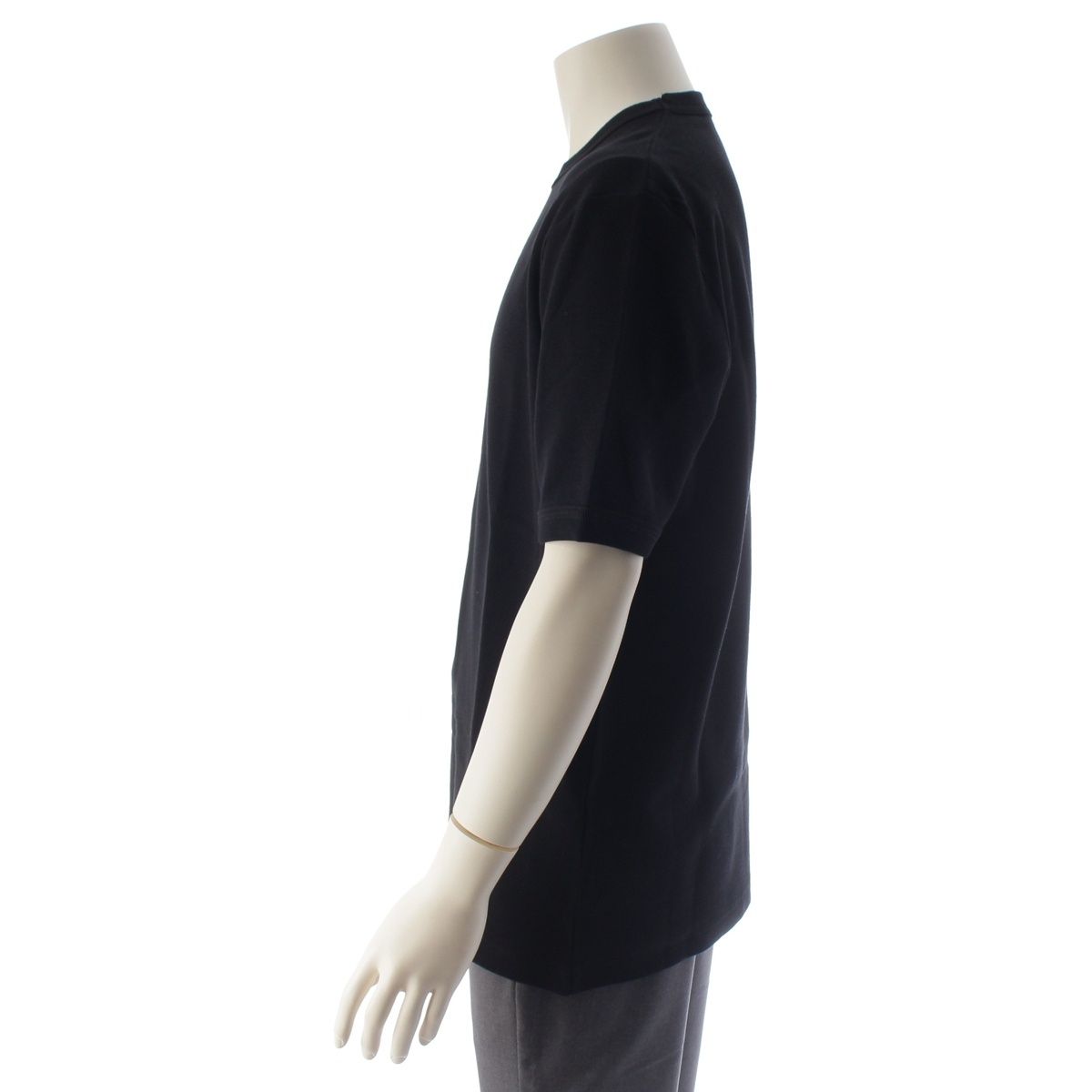 Prada Triangle Plate Logo Waffle Top Black XL — view 3