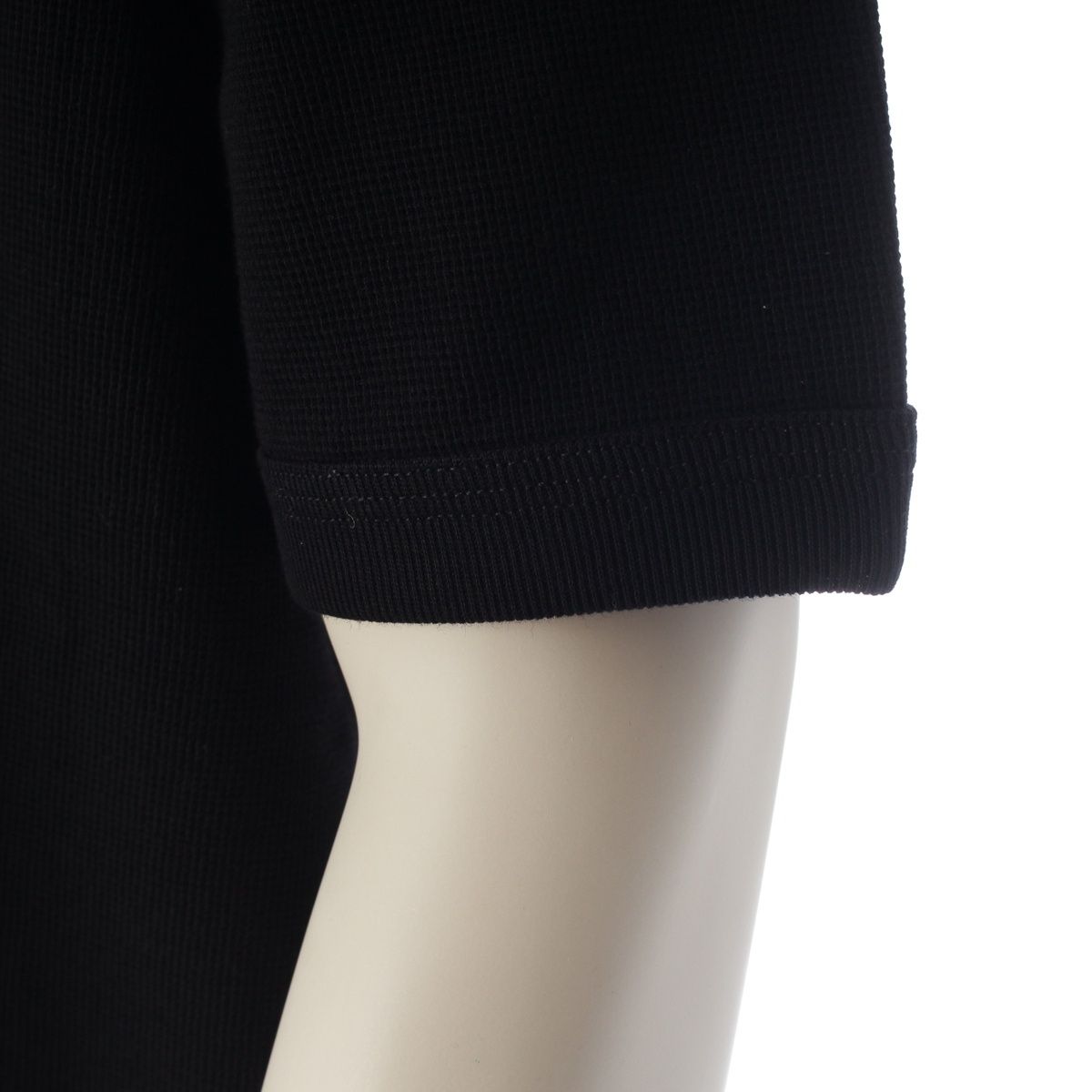 Prada Triangle Plate Logo Waffle Top Black XL — view 6