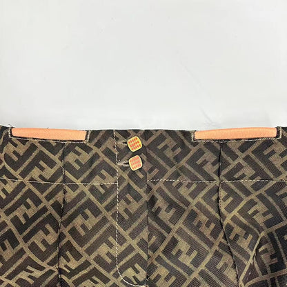 Fendi Pants Zucca Pattern FF Log All Brown 42 — view 4