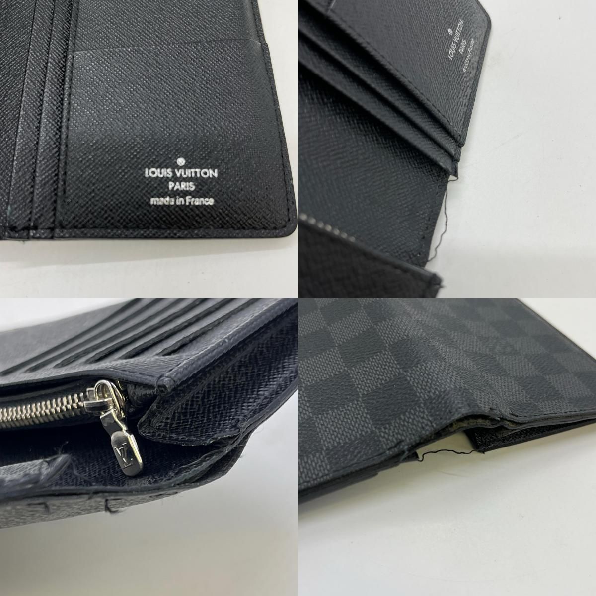 Louis Vuitton Damier Graphite Bifold Wallet Black — view 9